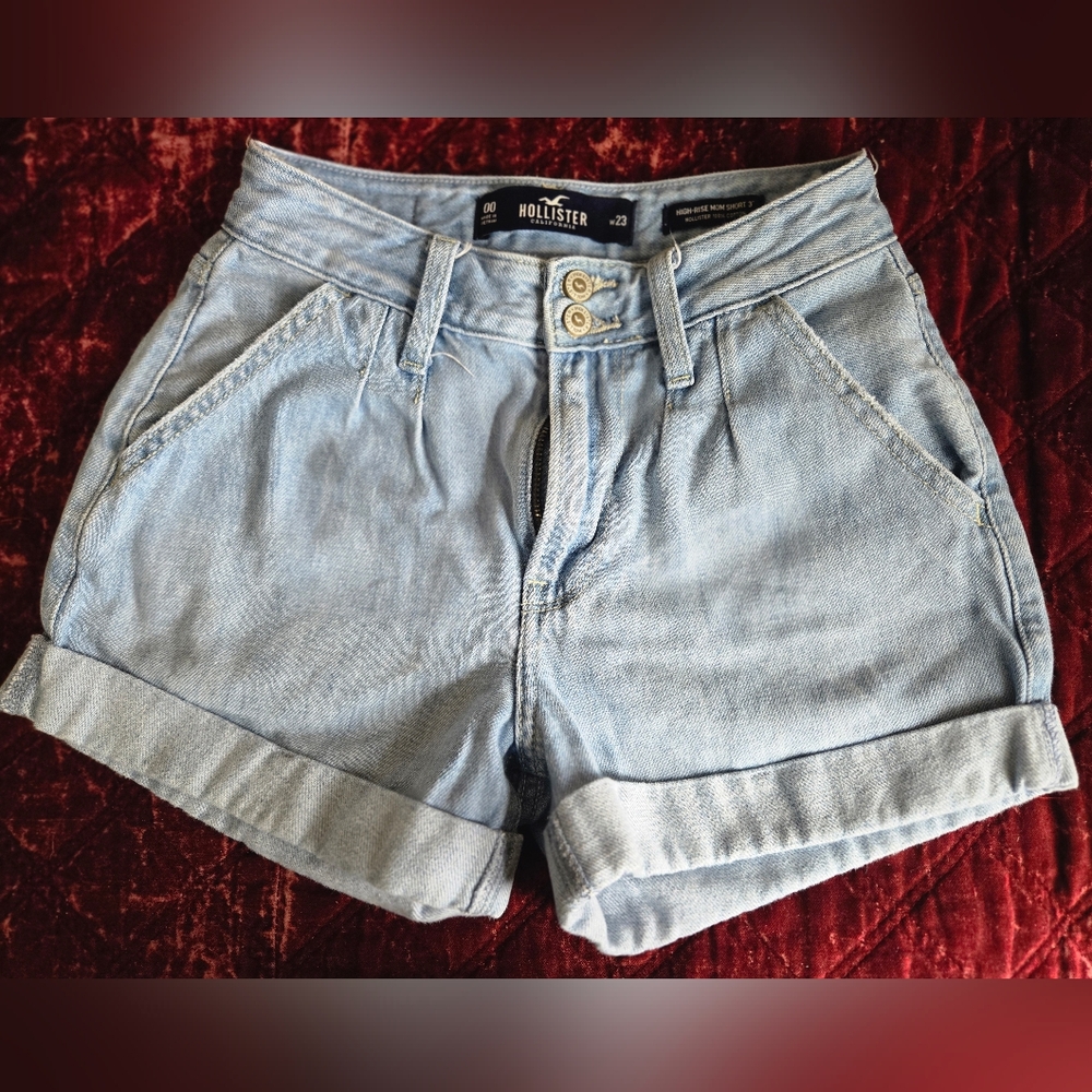 Hollister Light Blue Denim Women's Shorts